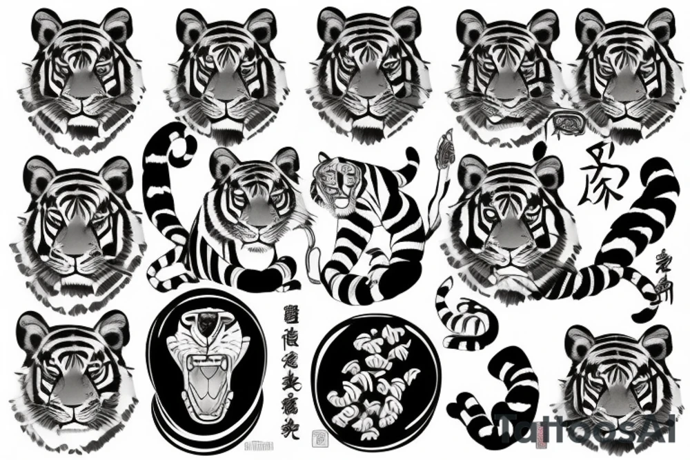 tiger tattoo idea