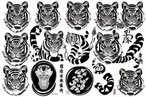 tiger tattoo idea