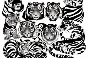 tiger tattoo idea