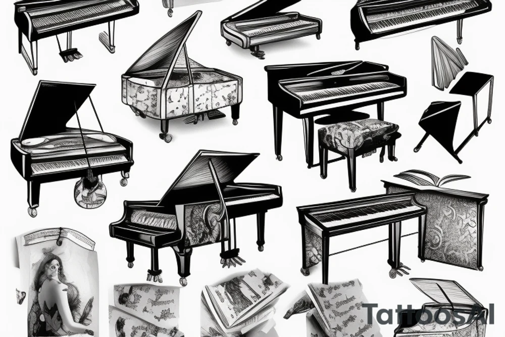 Mozart piano sonata tattoo idea