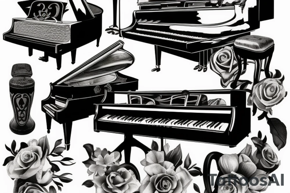 Mozart piano sonata tattoo idea