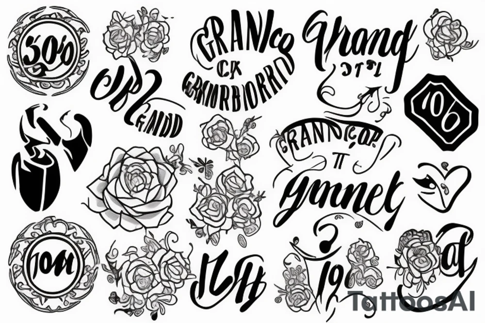 grandparent rememborance tattoo idea