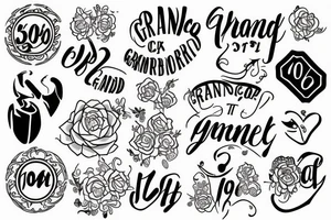 grandparent rememborance tattoo idea