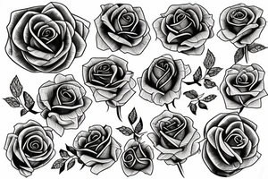 Lion rose tattoo idea