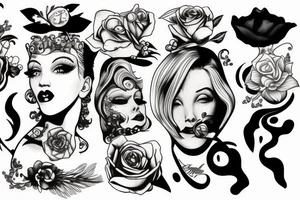 Mariline Monroe Smoking tattoo idea