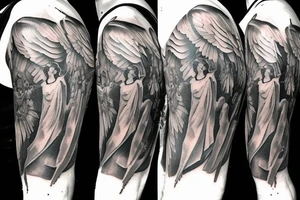 Biblical angel tattoo idea