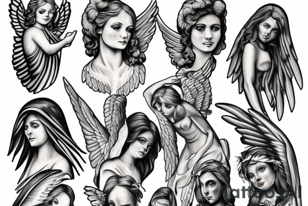 Biblical accurate angel tattoo idea