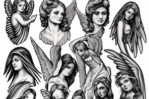 Biblical accurate angel tattoo idea