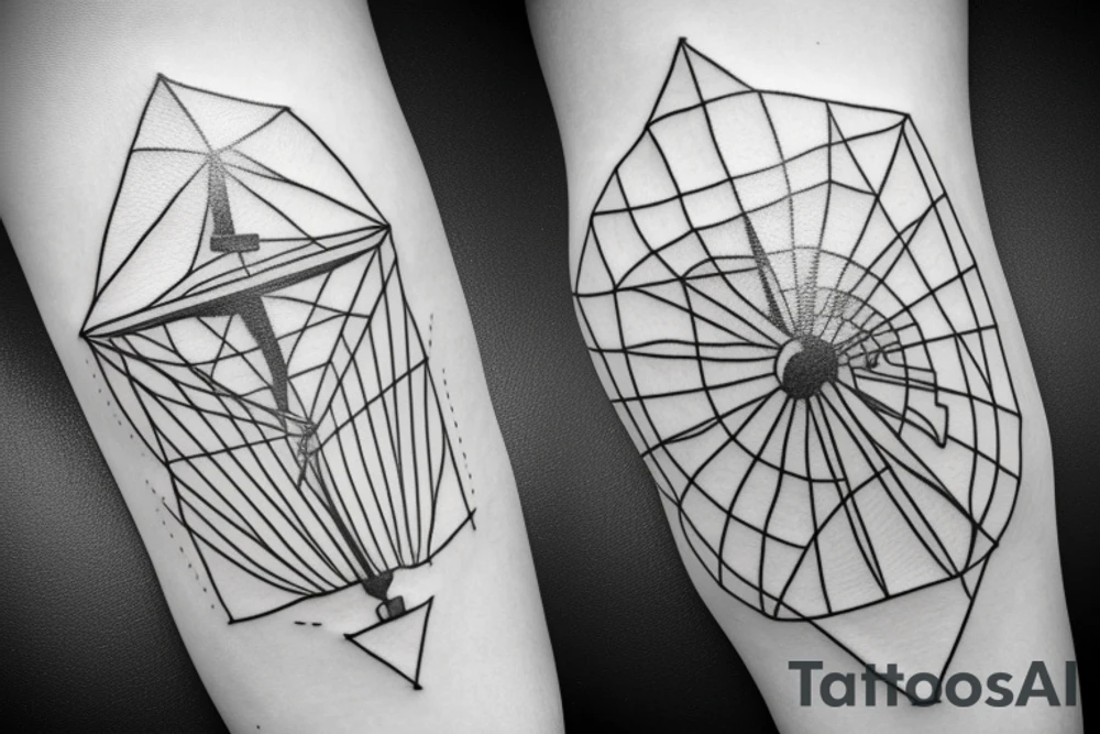minimalist hexagonal windmill with four sails, one front door and three windows tattoo idea minimalist hexagonal windmill with four sails, one front door and three windows tattoo idea
