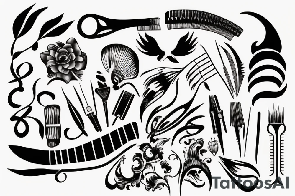 Hair Tweezer tattoo idea
