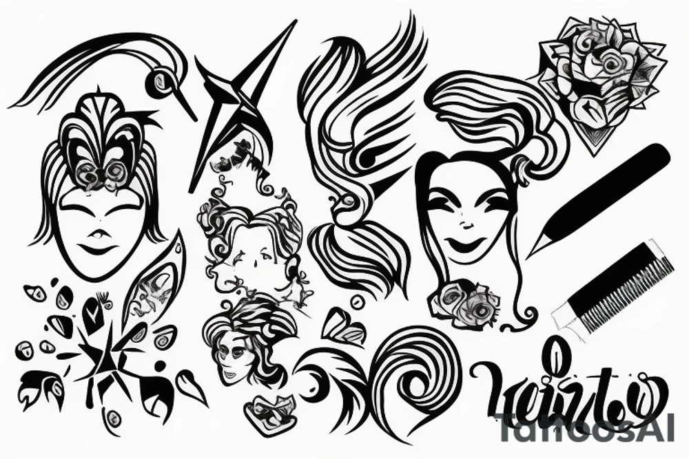 Hair Tweezer tattoo idea