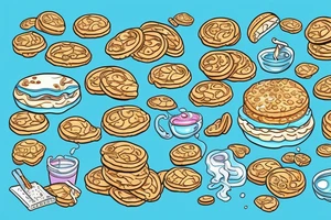 Water tiger eating cookie tattoo idea
