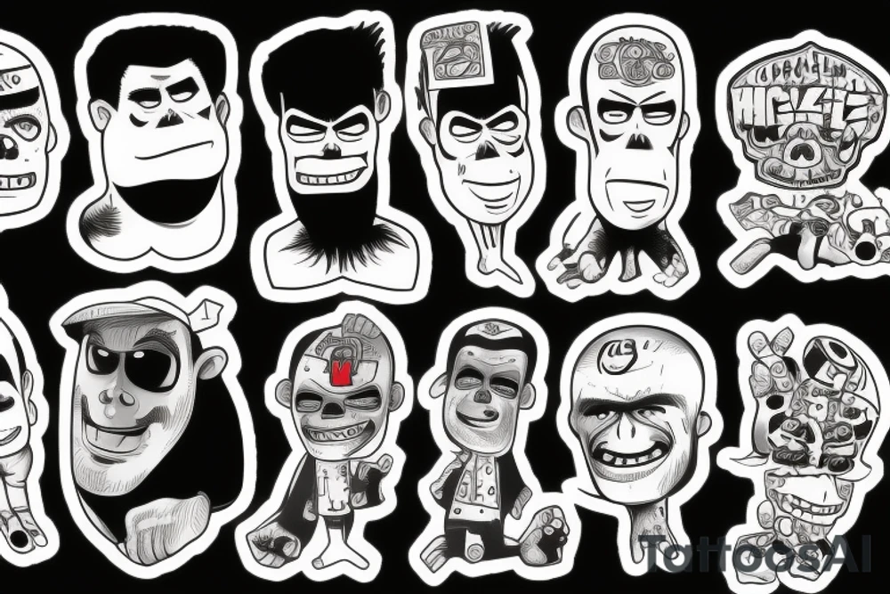 Gorrilaz tattoo idea