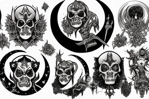 aggrogoth moon imperialistic temple tattoo idea