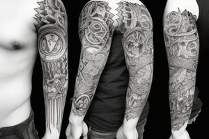 aggrogoth temple tattoo idea