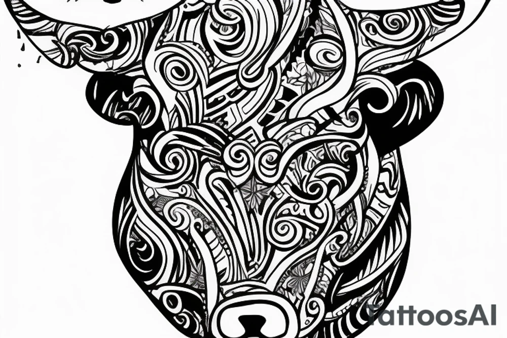 Bull in a dress tattoo idea