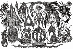 Gates of moria from lord of the rings tattoo idea