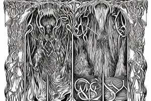 Gates of moria from lord of the rings tattoo idea