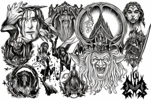 Gates of moria from lord of the rings tattoo idea