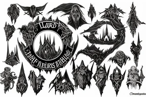 Gates of moria from lord of the rings tattoo idea