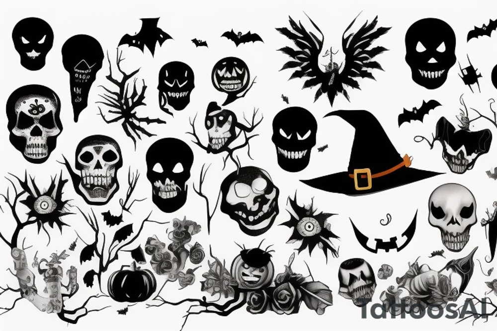 halloween tattoo idea