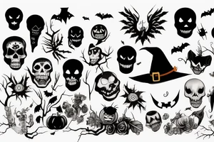 halloween tattoo idea