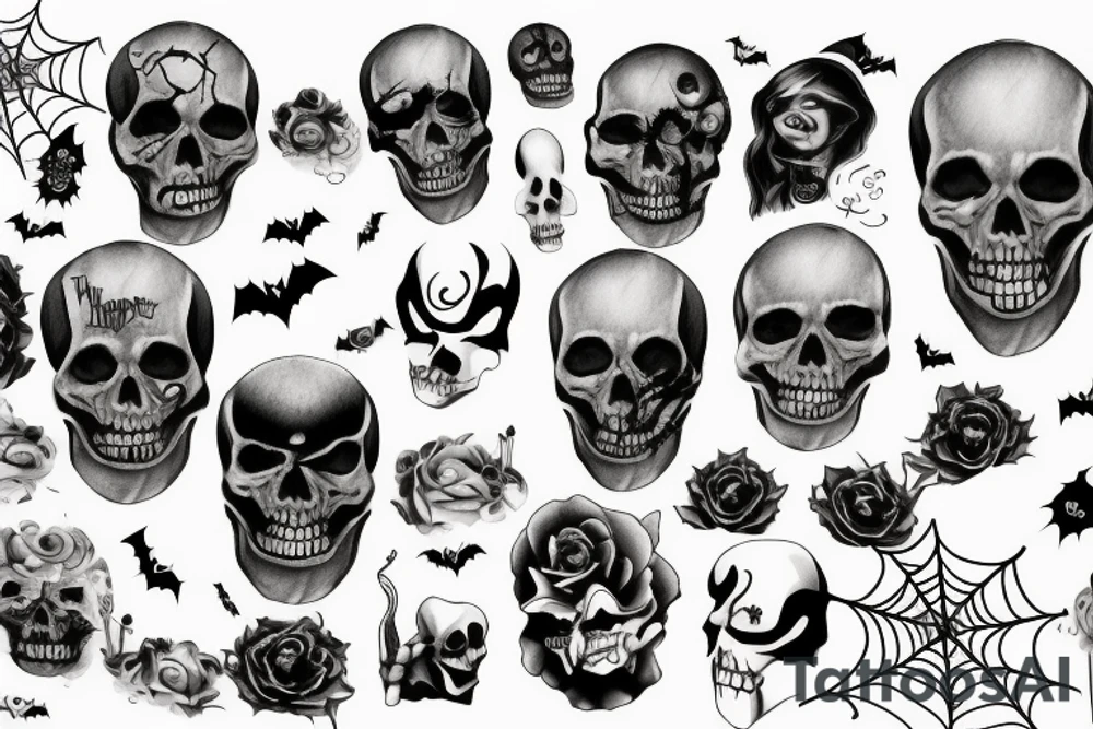 halloween tattoo idea