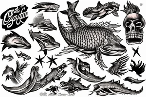 leviathan from the bible tattoo idea