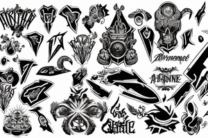 symbol of adrenaline tattoo idea