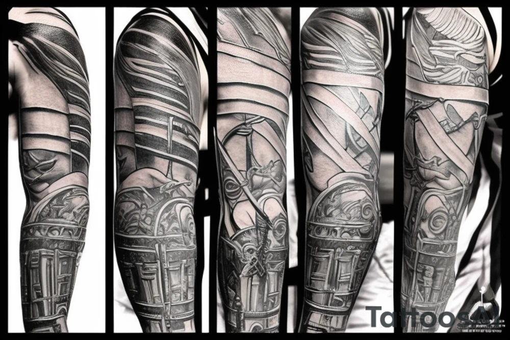 biblical warrior tattoo idea