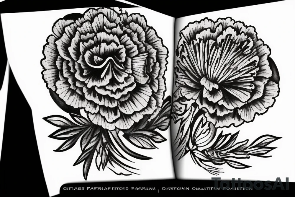 Taurus on carnation ped tattoo idea