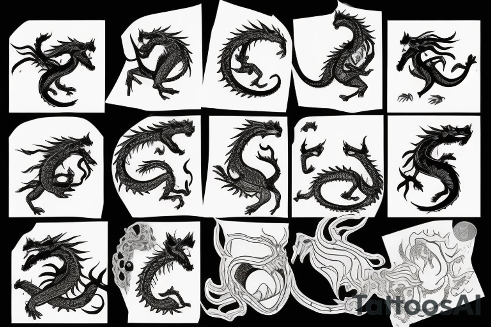 Derpy dragon tattoo idea
