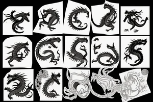 Derpy dragon tattoo idea