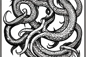 Kraken holding a triton tattoo idea