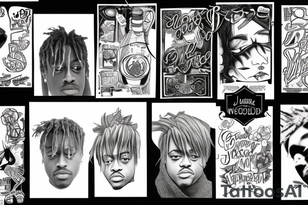 Juice wrld tattoo idea