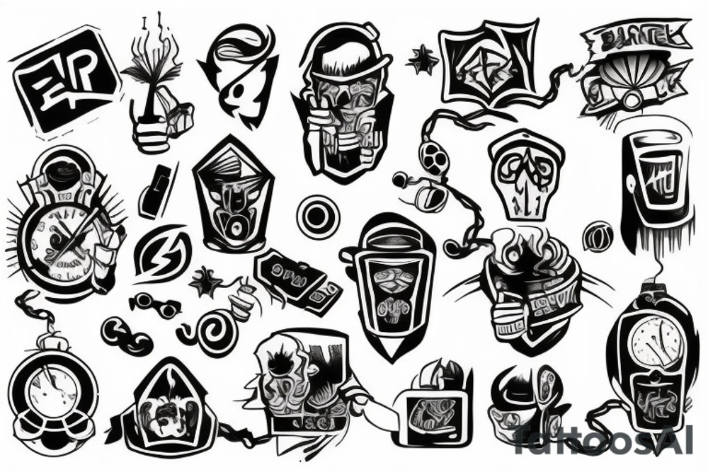 It manager burned out tattoo idea
