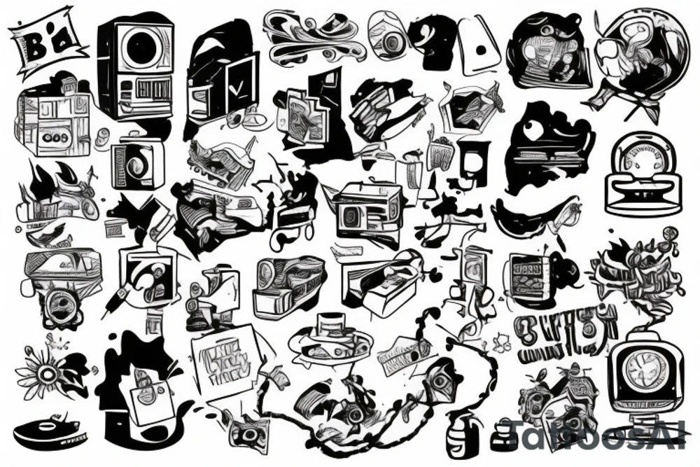 It manager burned out tattoo idea