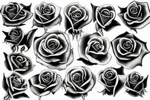 metal rose tattoo idea