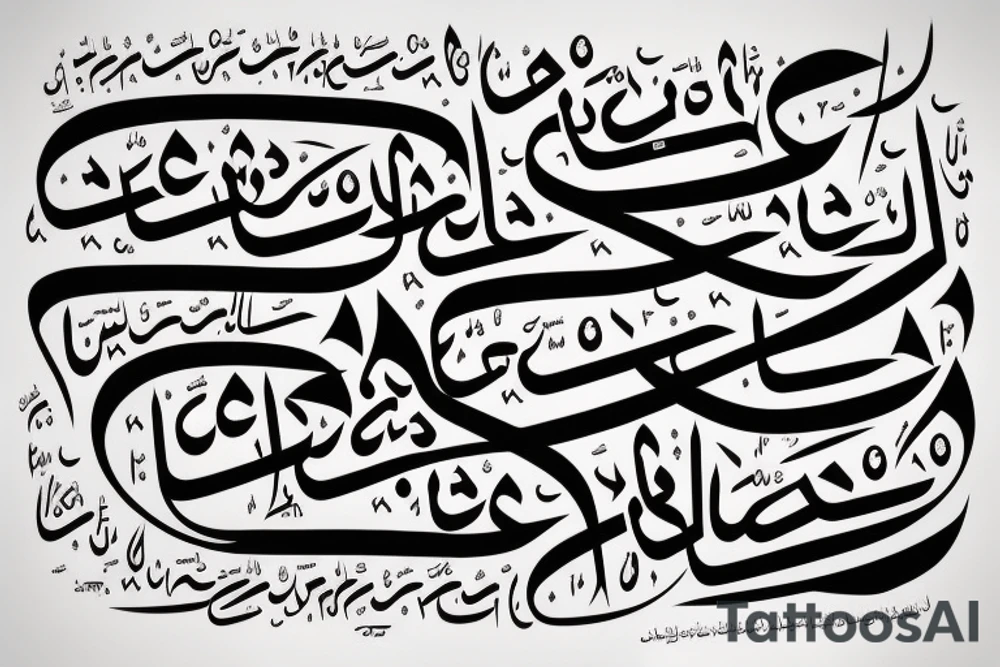 Arabic calligraphy tatto with the text "Riadh" tattoo idea