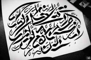 Arabic calligraphy tatto with the text "رياض" tattoo idea