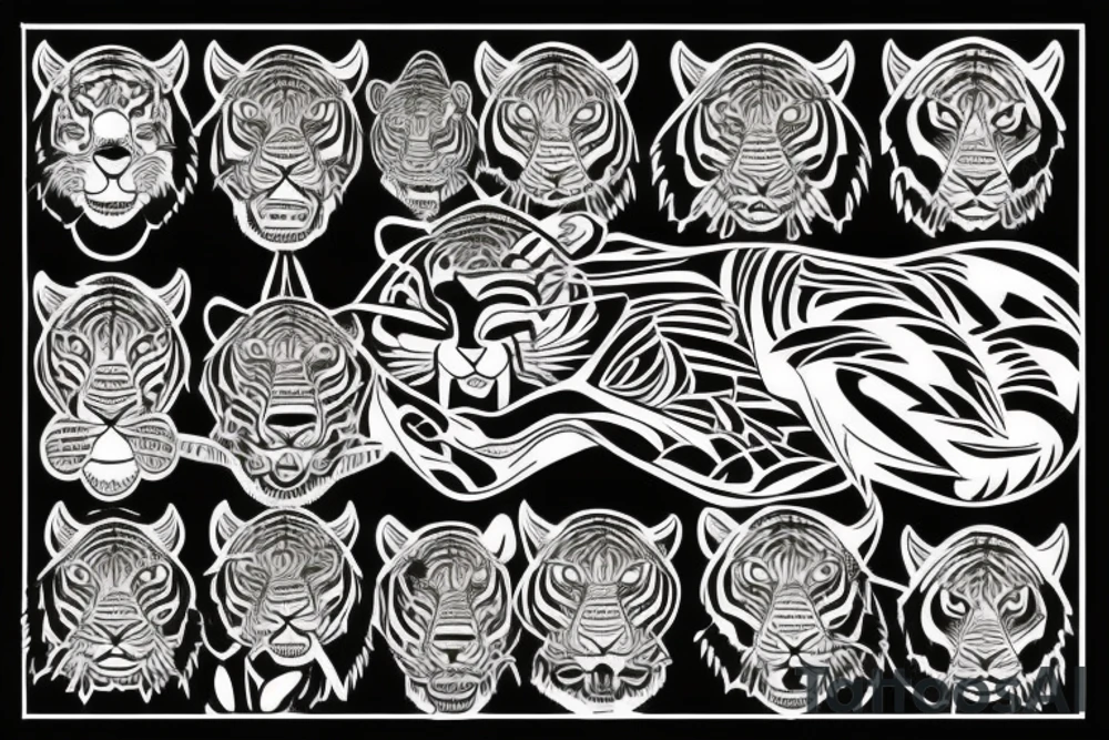 Tiger tattoo idea