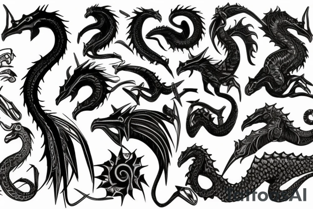 balerion the black dread tattoo idea