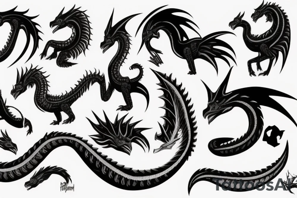 balerion the black dread tattoo idea