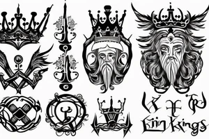 King of kings symbol tattoo idea