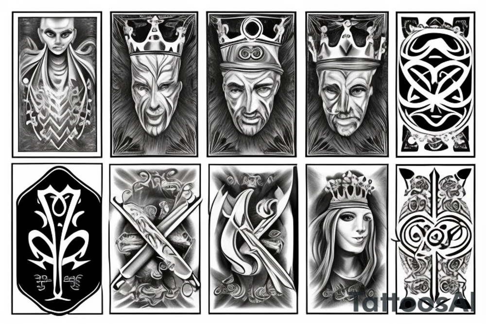 King of kings symbol tattoo idea