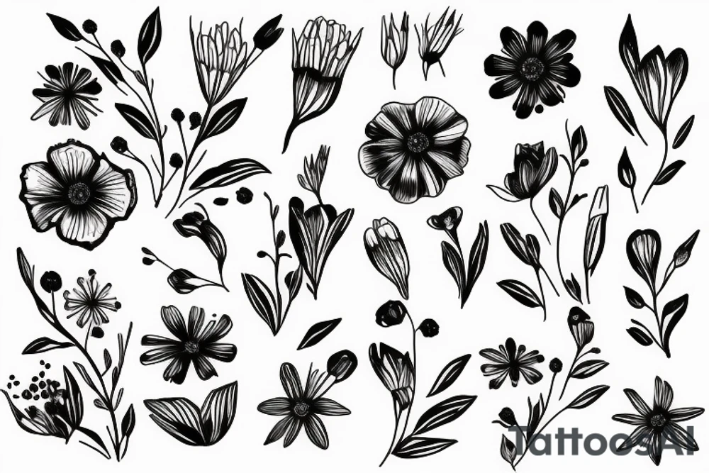 Buttercup flower tattoo idea