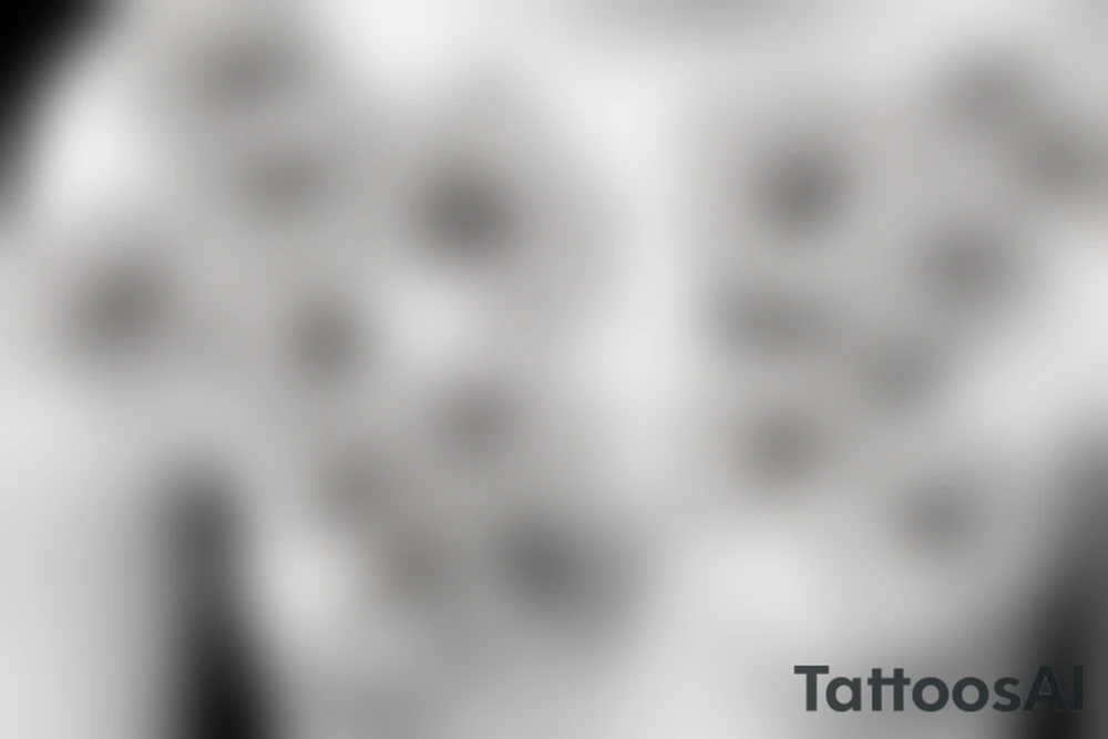Simple Buttercup flower outline tattoo idea