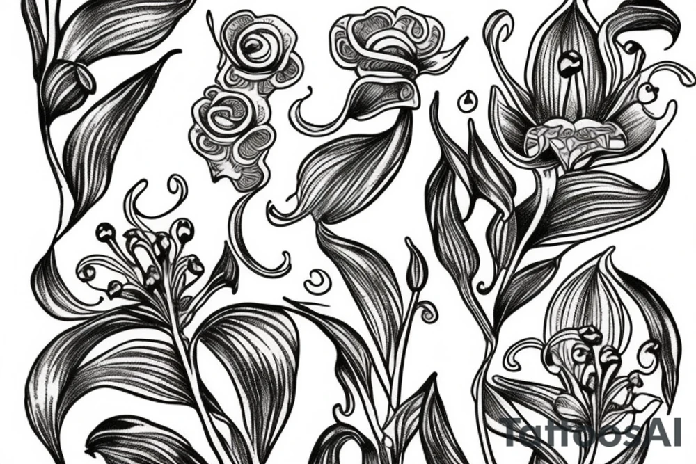 lily of the valley tattoo idea