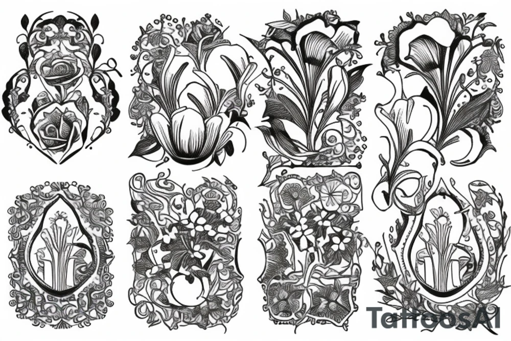lily of the valley tattoo idea