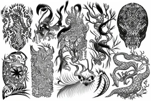 spine jungle tattoo idea